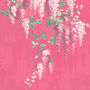 Wisteria Botanical Disco Pink Mural, thumbnail 3 of 3