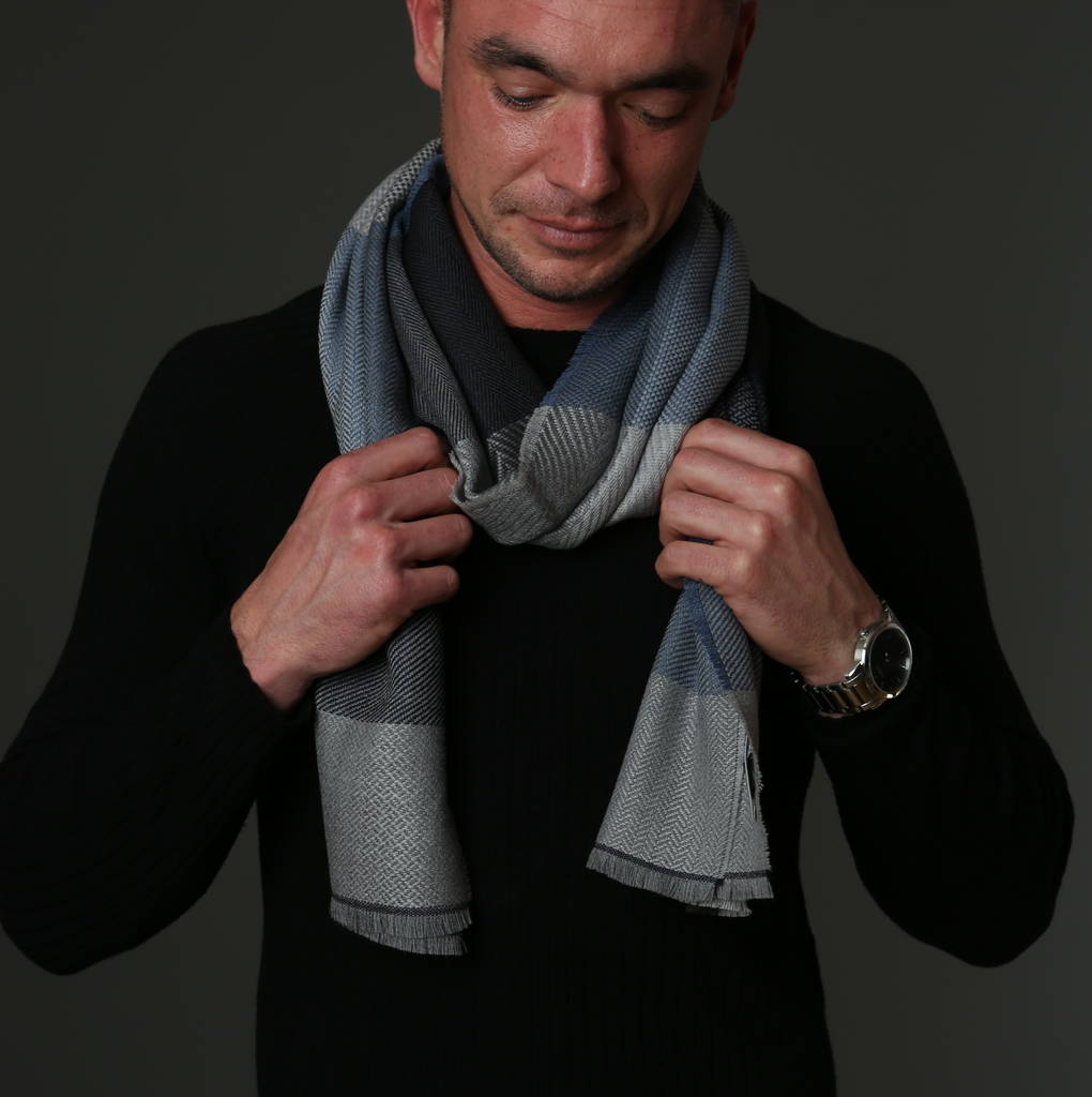 Wool Blend Scarf For Men By attic