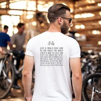 Give A Man A Bike T Shirt, 2 of 6