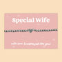 Special Wife Heart Beaded Stretch Bracelet, thumbnail 1 of 5
