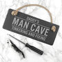 Personalised Dad's Slate Man Cave Sign, thumbnail 1 of 3