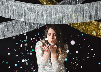 Gold Fringe Party Garland 135cm, 11 of 11