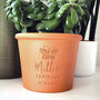 Engraved Butterfly Plant Pot, thumbnail 1 of 8