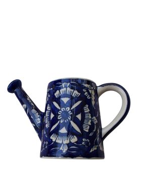 Bold Blue Pottery Ceramic Watering Can/Vase, 12 of 12