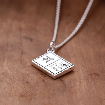 Postcard Personalised Silver Charm, 4 of 12