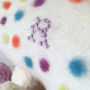Personalised Cashmere Nursery Cushion For Baby, thumbnail 7 of 9