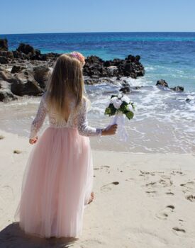 Mary Jane In Blush Flower Girl ~ Lilly + Bo Collection, 2 of 11