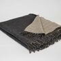Personalised Linen And Merino Reversible Throws, thumbnail 4 of 7
