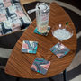 Boxed Set Of Midcentury 'Monterey' Coasters, thumbnail 1 of 2