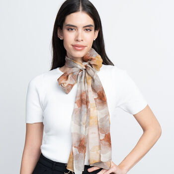 Organic Long Chiffon Silk Scarf, 4 of 6