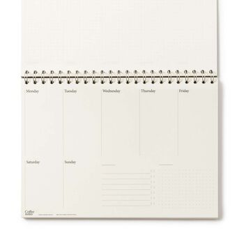 Coffee Notes Recycled Coffee Cup Paper Organiser Pads And Planners, 5 of 9
