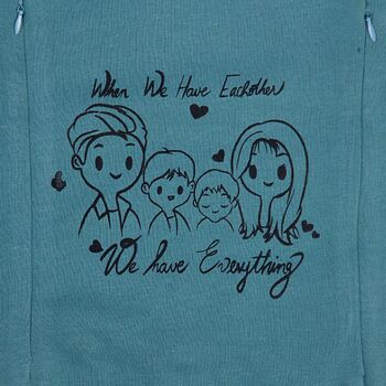 Thoughts Aqua Hoodie Customizable, 7 of 8