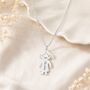 Personalise Child Charm Necklace Custom Name Date Engraved, thumbnail 10 of 10