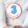 3rd Birthday Balloon Giant Lollipop, thumbnail 1 of 2