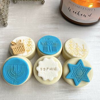 Personalised Hanukkah Chocolate Coated Oreo Gift, 2 of 10