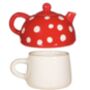 Mushroom Design Teapot For One, thumbnail 3 of 3