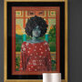 Portrait With Exotic Scenery On Giclee Paper, thumbnail 1 of 12