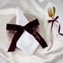 Embroidered Velvet Ribbon Place Setting, thumbnail 1 of 8