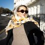 Sunflower Print Scarf In Personalised Gift Box, thumbnail 7 of 7