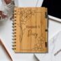 Personalised Eco Bamboo Floral Diary Notebook, thumbnail 5 of 6