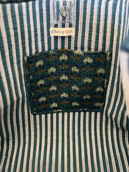 Tote Bag, Beach Bag, Block Print Indian Handbag, Indigo, 8 of 11