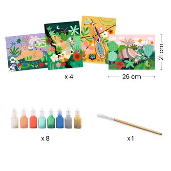 Djeco 3D Painting Kit For Kids Tropical Forest, 5 of 5