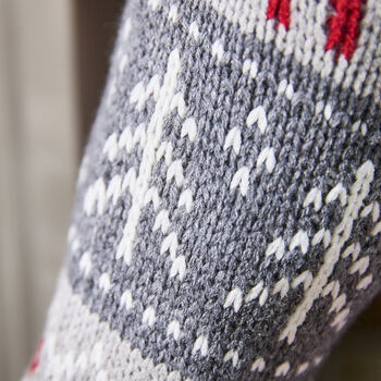 Personalised Nordic Knitted Christmas Stocking, 7 of 9