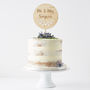 Decorative Circular Personalised Cake Topper, thumbnail 2 of 6