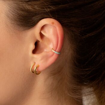 Sage Green Enamel Ear Cuff, 3 of 3
