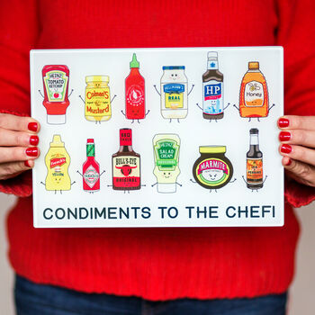 Funny Condiments Chopping Board, 3 of 6