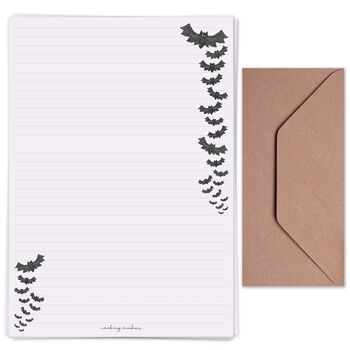 A4 Letter Writing Paper With Halloween Bats, 5 of 6