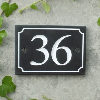 Personalised Slate House Number Signs, 6 of 11