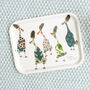 Ladies Who Lunch Duck Melamine Tray, thumbnail 1 of 3