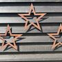 Three Metal Star Decorations , Signs For The Home Or Garden , Fence Or Wall, thumbnail 4 of 11