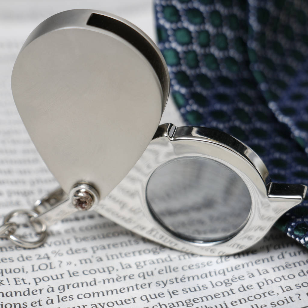 Personalised Magnifying Glass Key Ring By Dibor