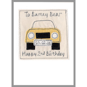 Personalised Car Birthday Card, 10 of 12