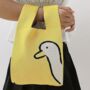 Yellow Duck Cartoon Pattern Knitted Bag, thumbnail 1 of 3