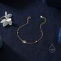Delicate Moonstone And Cz Bracelet In Sterling Silver, thumbnail 5 of 11