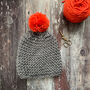 Ripple Merino Wool Beanie Hat Diy Knitting Kit, thumbnail 6 of 9