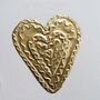 Handmade Card With Wavy Gold Foil Heart, thumbnail 2 of 4