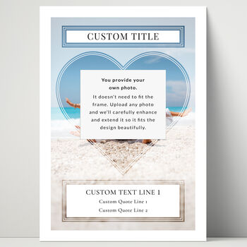 Best Dad Personalised Photo Print Wall Art Gift For Dad, 2 of 5