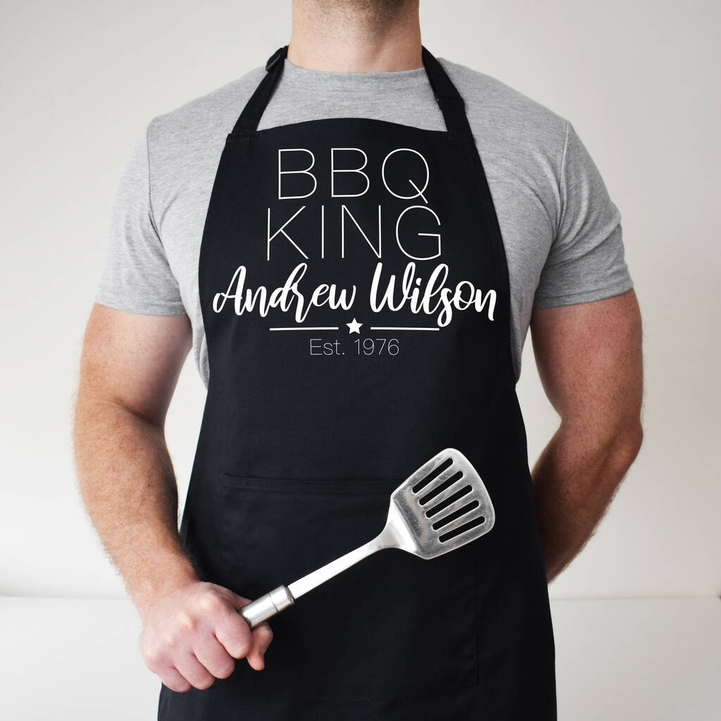 Personalised Barbecue King Apron, 1 of 12