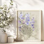 40th Birthday Birth Flower Print, thumbnail 1 of 2
