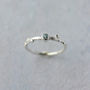Oak Twig Silver Aquamarine Ring, thumbnail 2 of 8