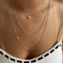 Multi Strand 18ct Gold Plated Heart Necklace, thumbnail 4 of 6