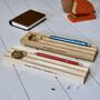 Personalised Wooden Pencil Tray With Storage Dish, thumbnail 8 of 8