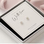 Daisy Sterling Silver Studs, thumbnail 4 of 12