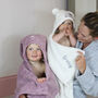 Personalised Hooded Baby Bath Towel Bunny Rabbit, thumbnail 7 of 11