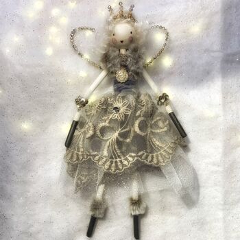 Personalised Vintage Style Christmas Hand Crafted Fairy, 6 of 8