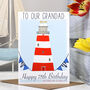 Personalised Lighthouse Age Birthday Card, thumbnail 9 of 12